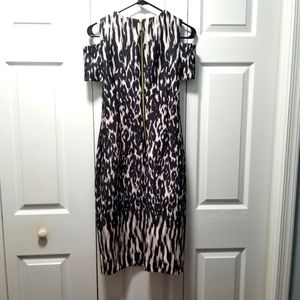 Calvin Klein animal print casual sheath dress size 4